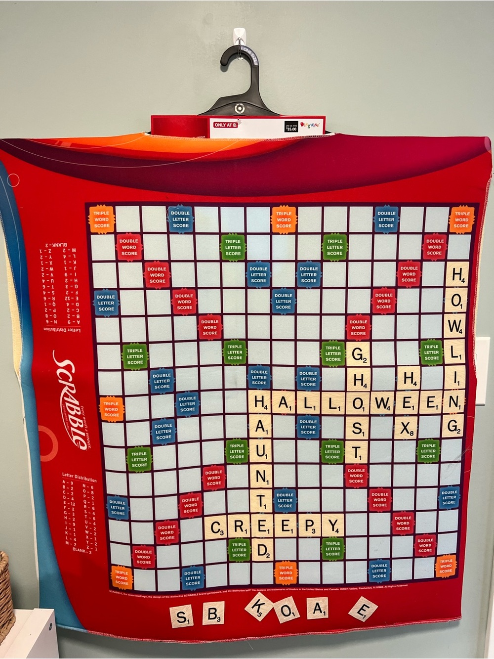 Adult Hasbro Deluxe Halloween
Costume Scrabble - One Size
Fits Most